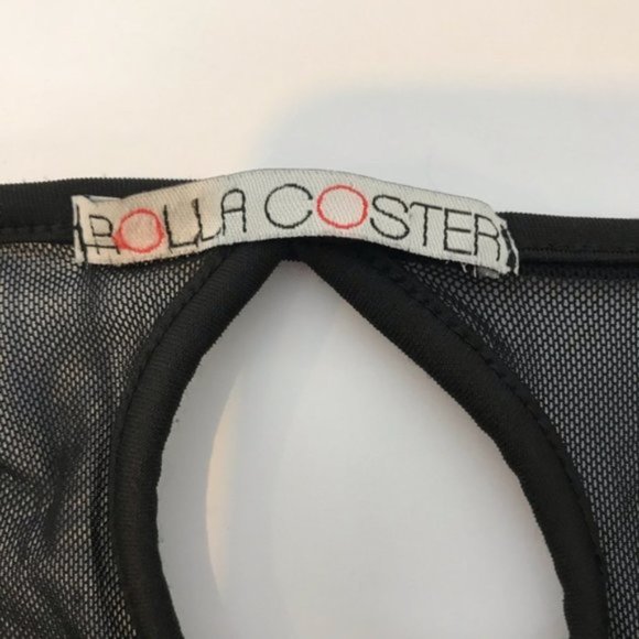 Rolla Costa Mesh Sheer Lycra Crop Top sz M - Picture 3 of 4